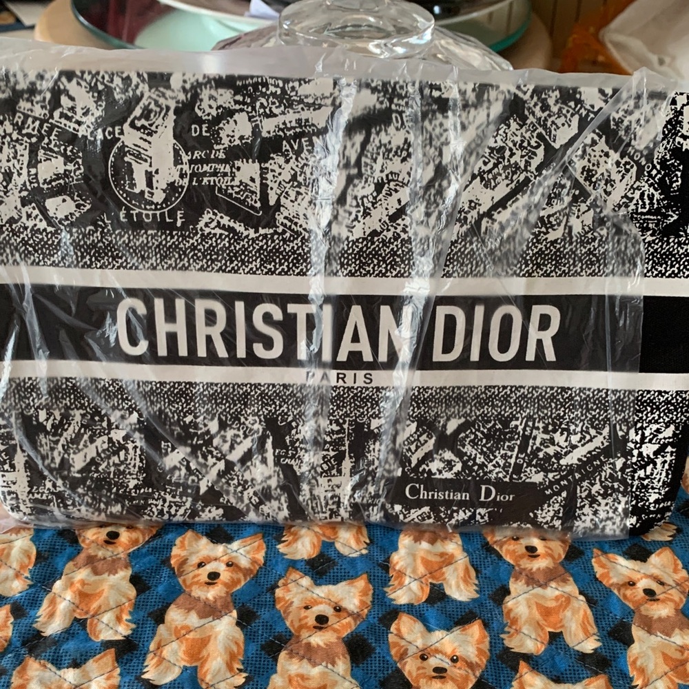 Dior Monochrome Patterned Pouch